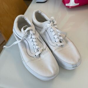 Vans Old Skool Platform White Sneakers